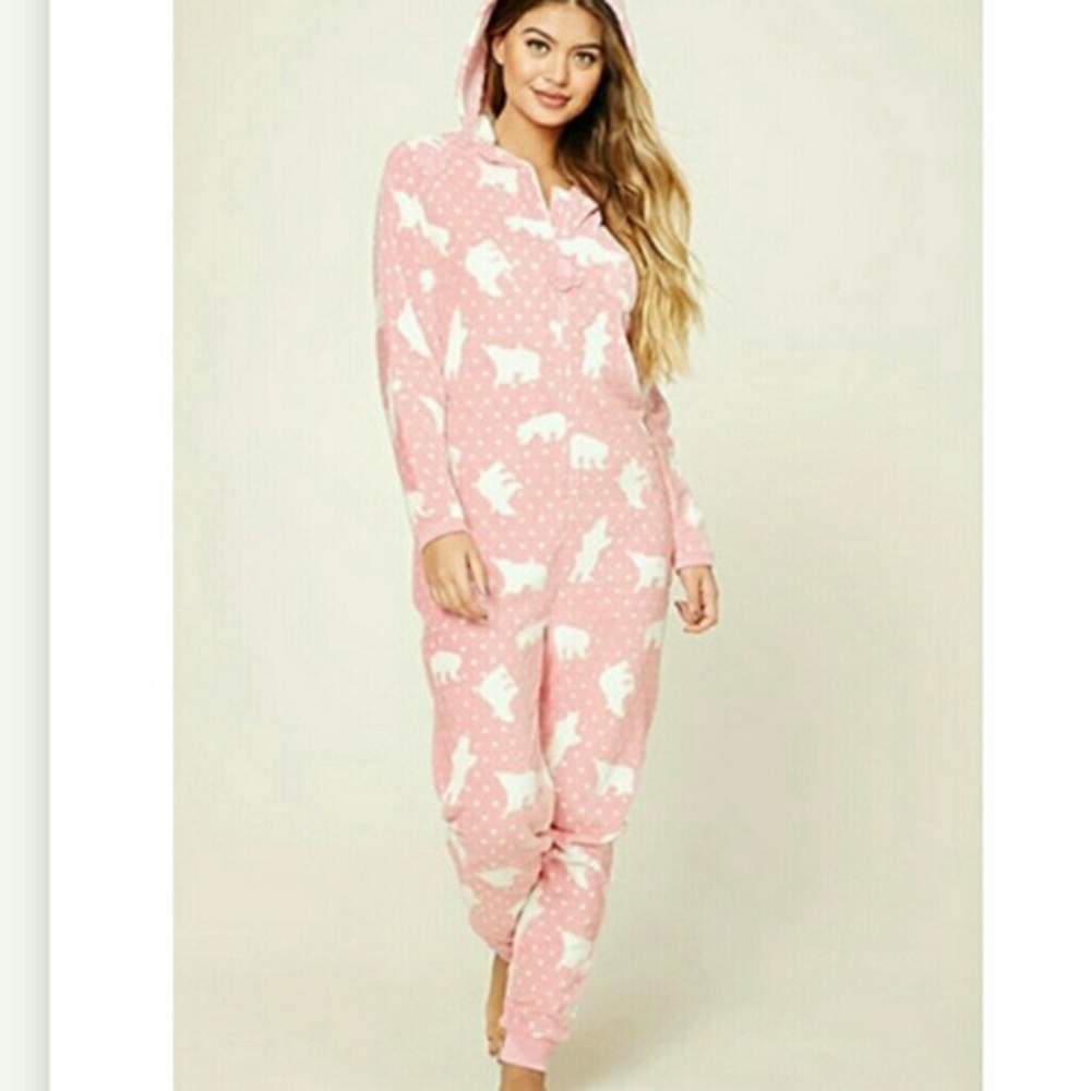 Forever 21 polar bear onesie